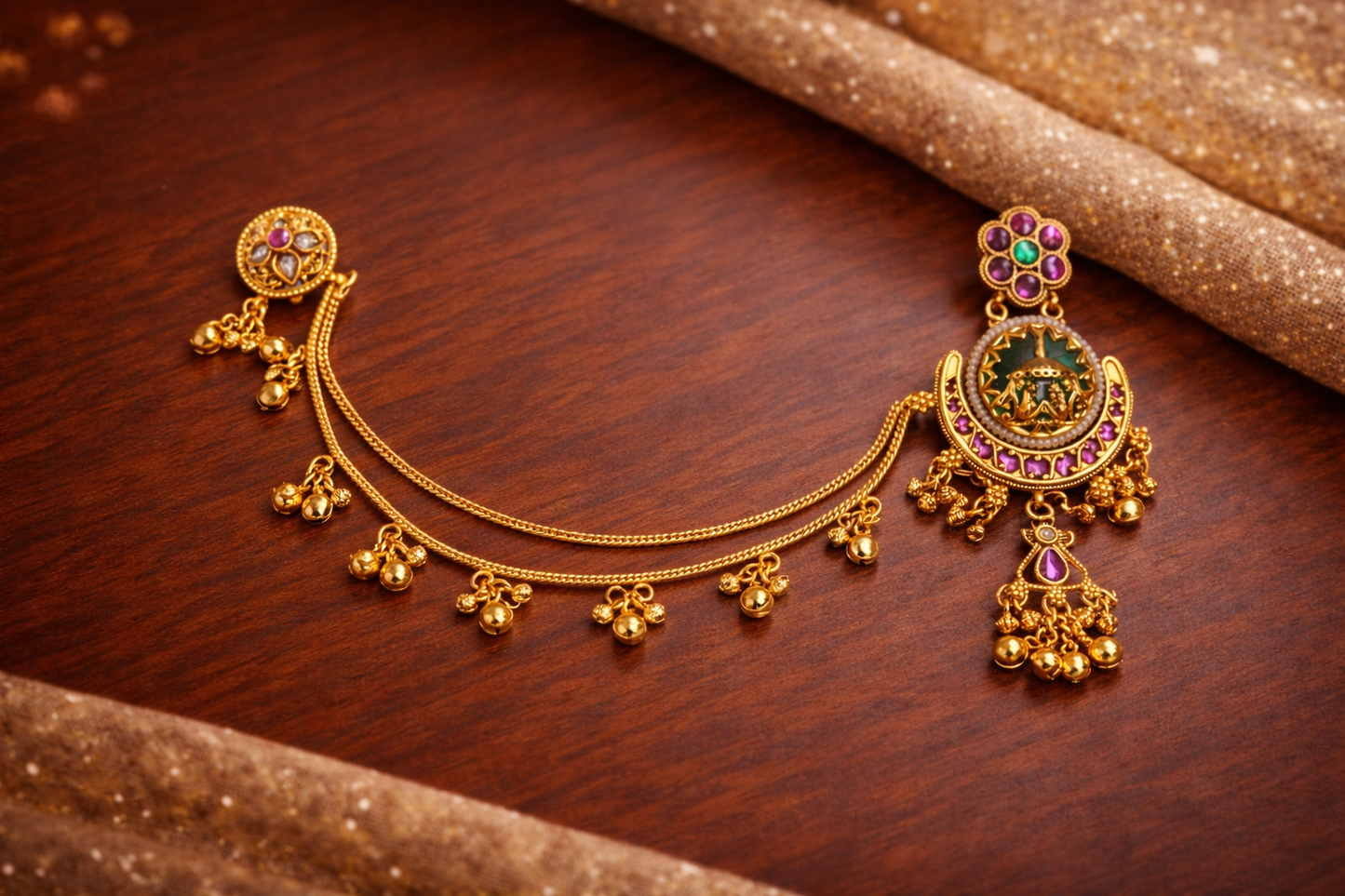 Traditional Gold-Tone Earrings