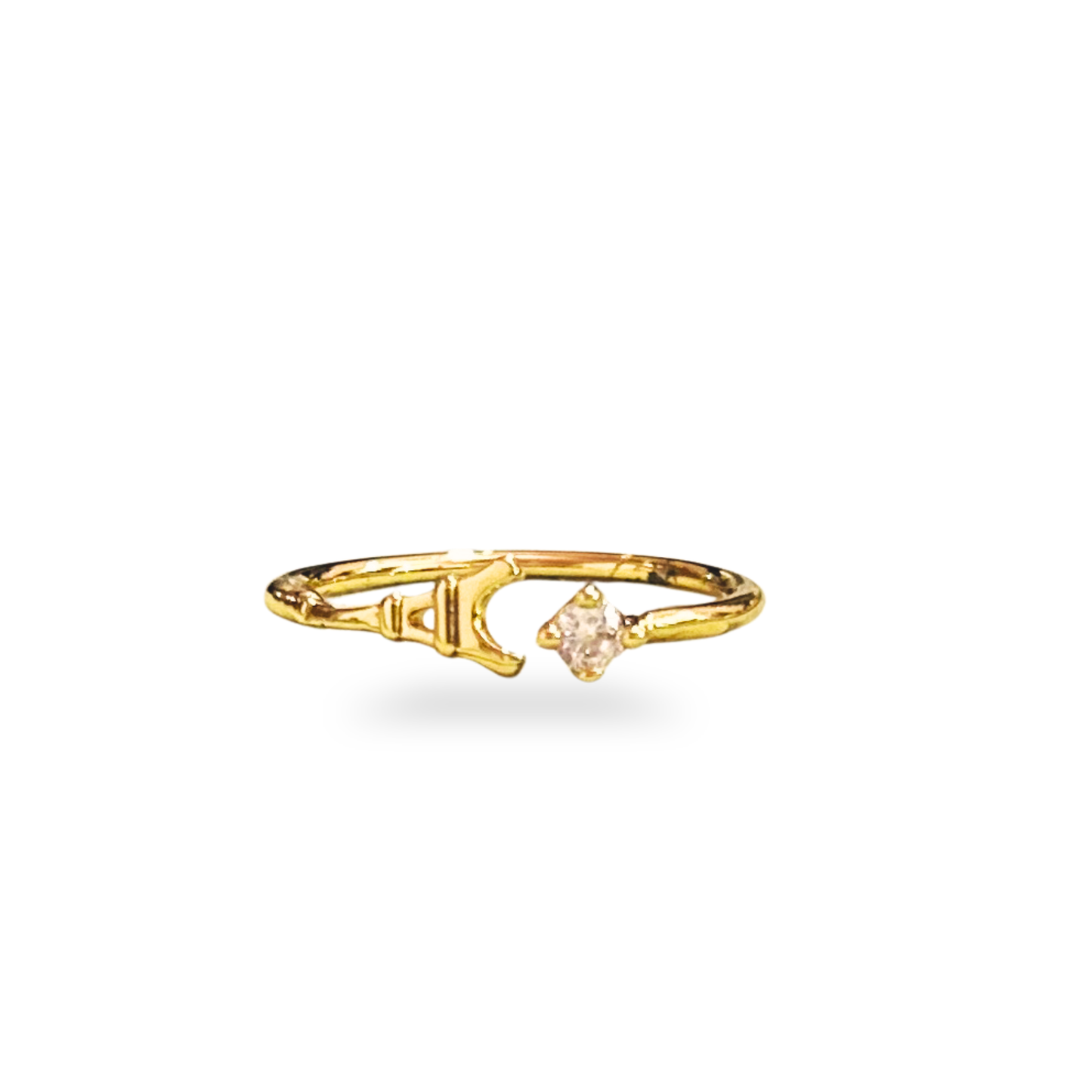 Arrow Accent Solitaire Ring