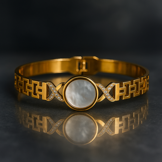 Gold Mother-of-Pearl Bracelet