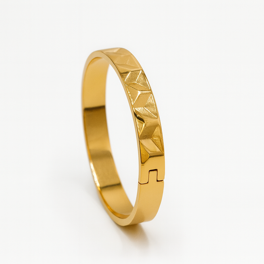 Gold Pyramid Stud Bracelet