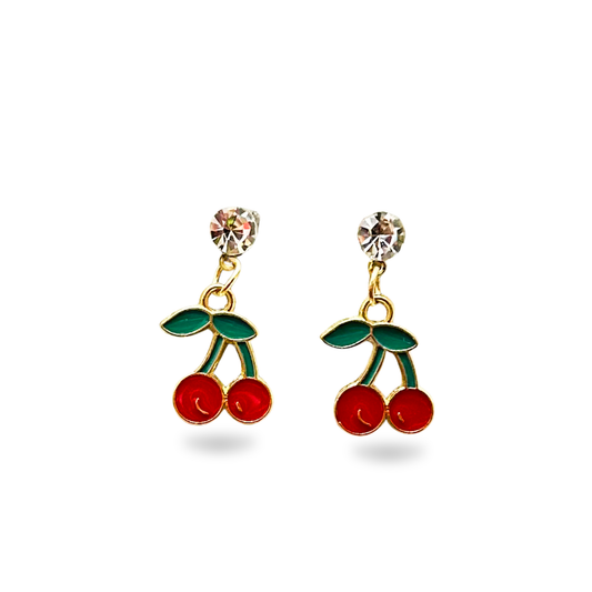 Cherry Charm Necklace Set