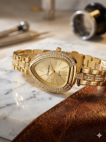 Premium Gold Watch Serpentine