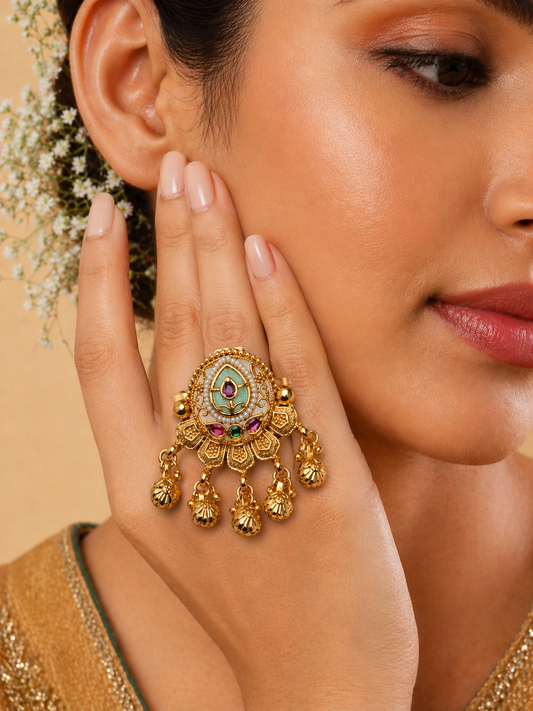 Antique Floral Statement Ring
