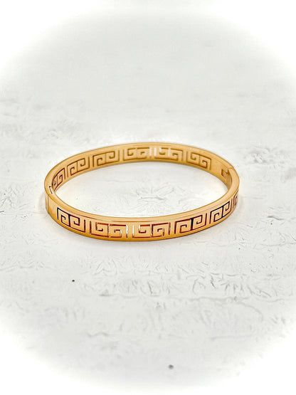 Gold Greek Key Bracelet