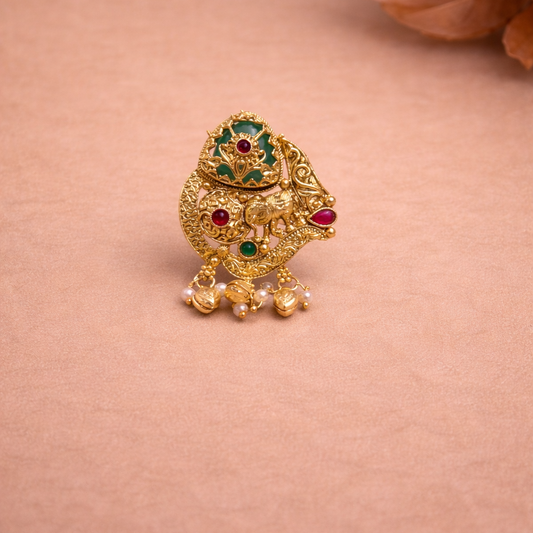 Antique Peacock Heritage Ring