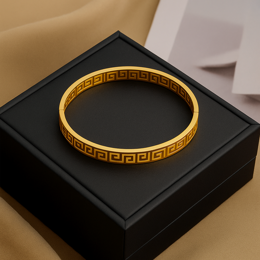 Gold Greek Key Bracelet