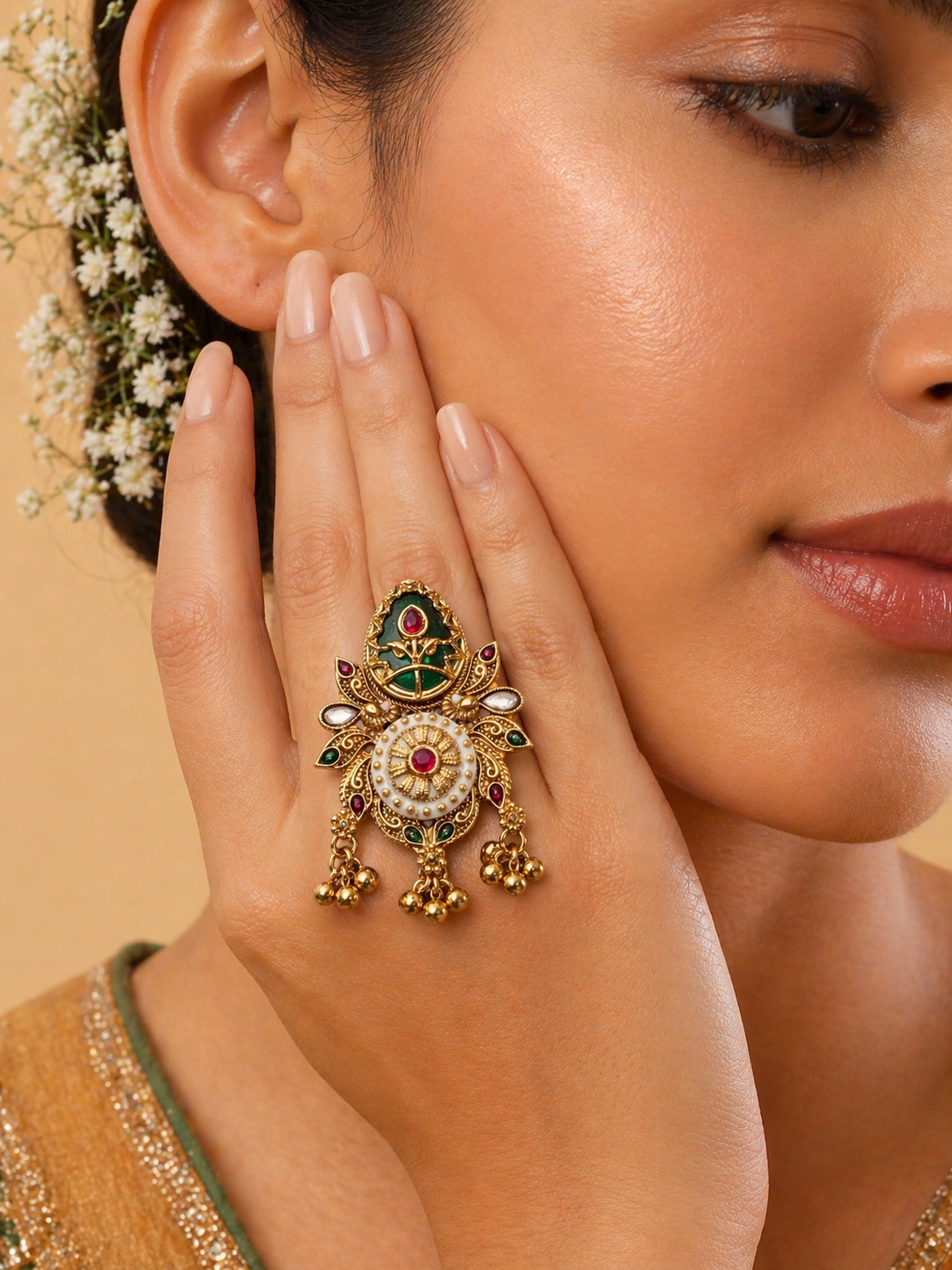 Antique Floral Heritage Ring