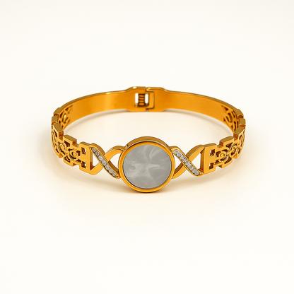 Gold Mother-of-Pearl Bracelet