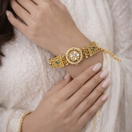 Royal Kundan Heritage Bracelet