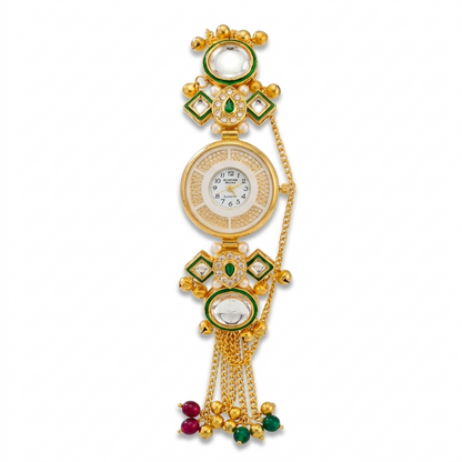 Kashmiri watch - The Rajwada Kundan Watch