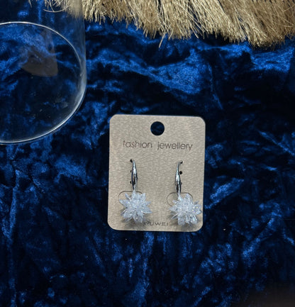 Ice Flower Earrings