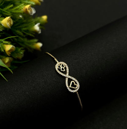 Heart Sparkle Bracelet (Adjustable size)