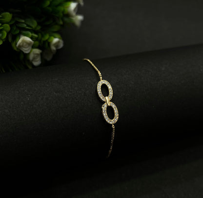 Golden Infinity Bracelet (Adjustable Size)