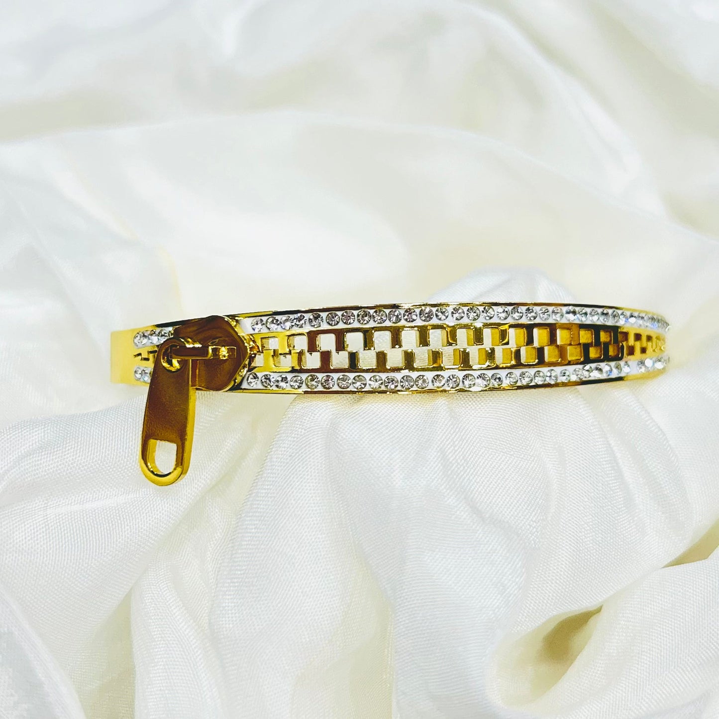 Golden Zipper Bracelet