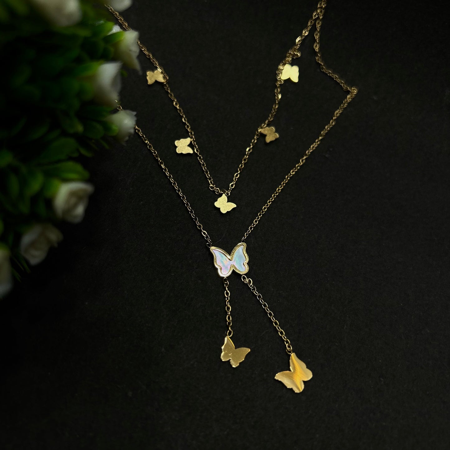 Golden Butterfly Necklace