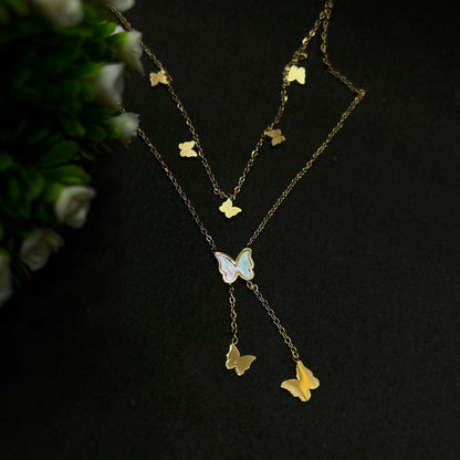 Golden Butterfly Necklace