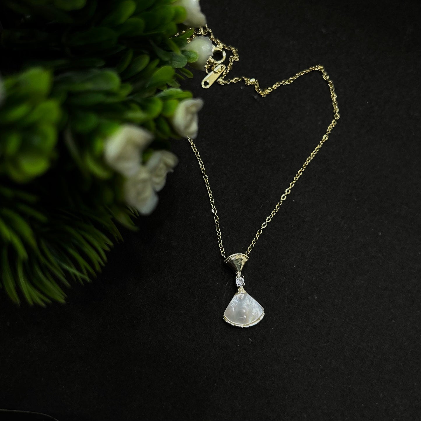 Pearl Drop Gold Pendant