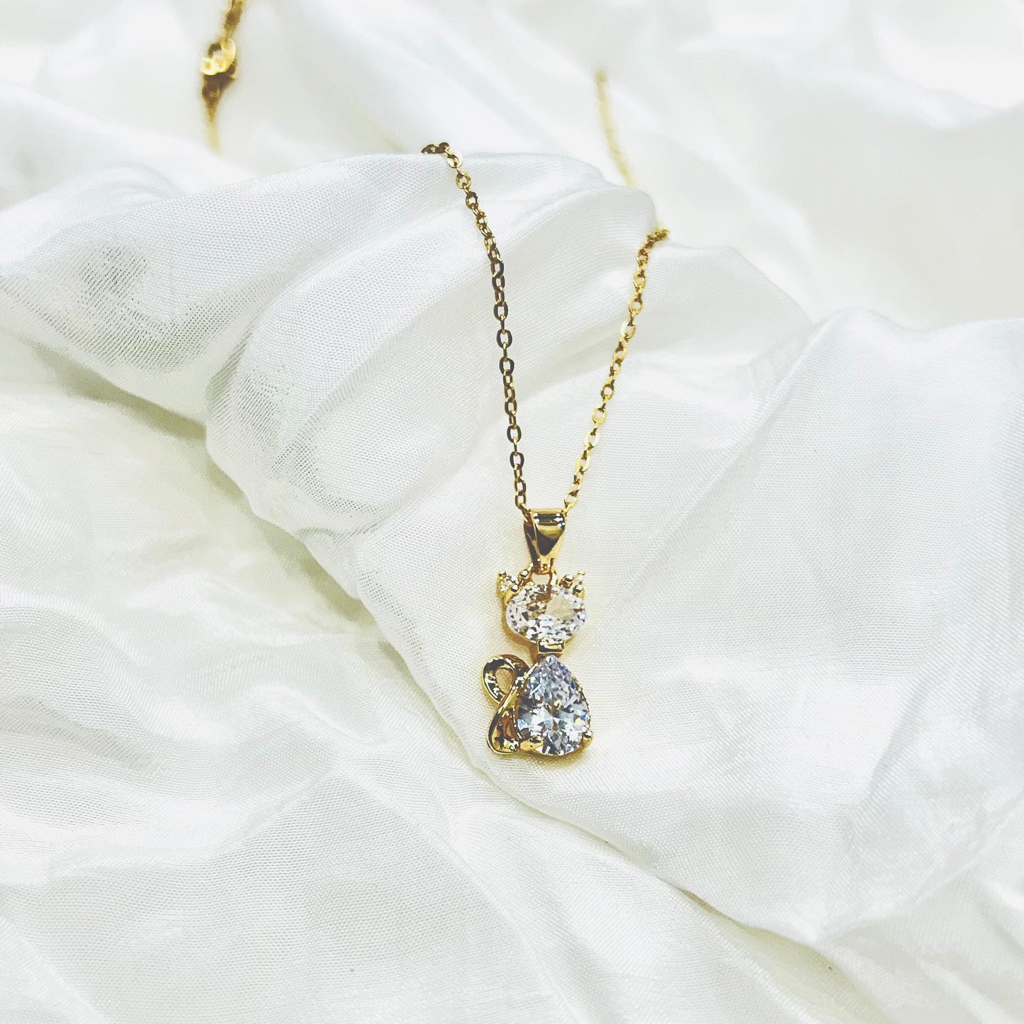 Kitty Pendant Necklace