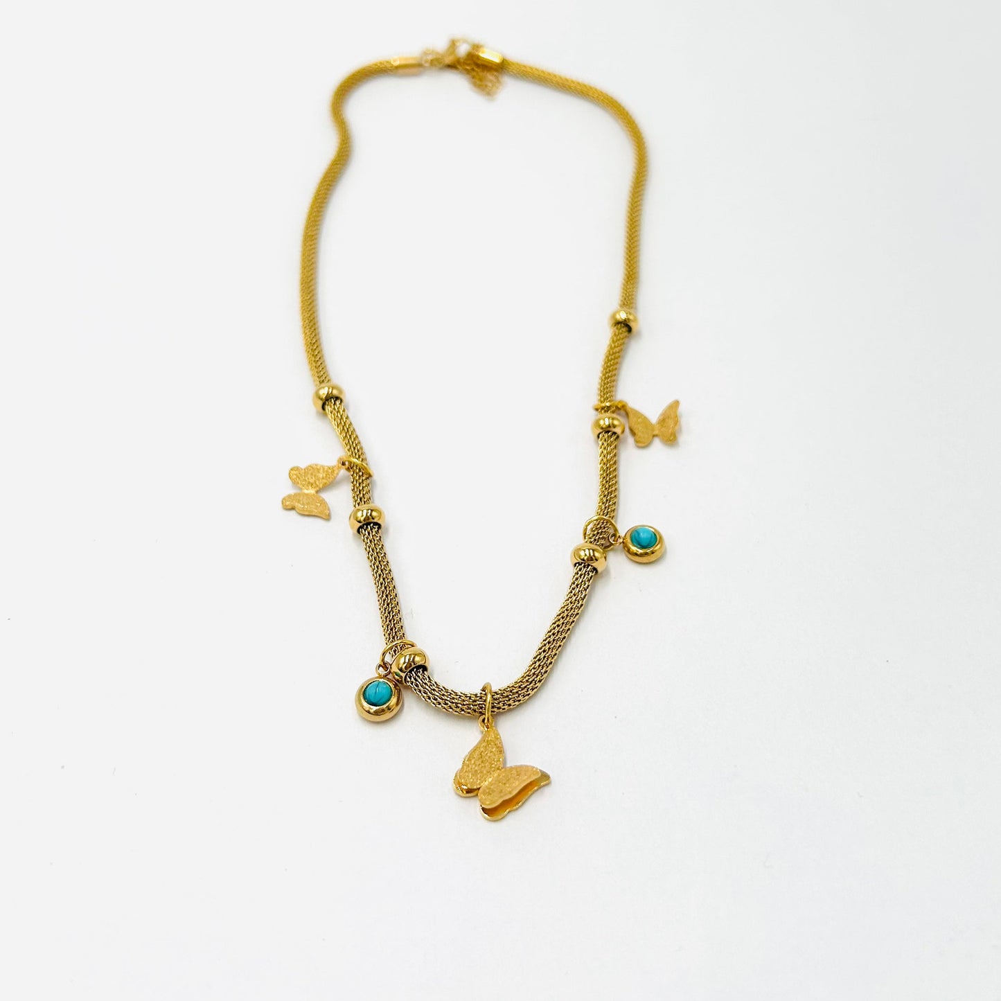 Butterfly Charm Gold Necklace
