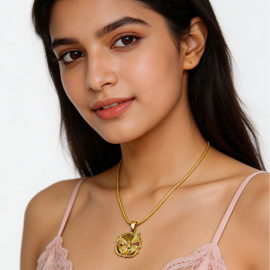Royal Butterfly Coin Pendant