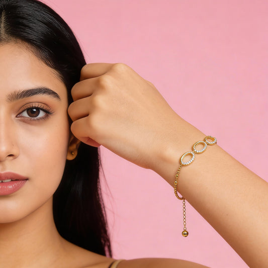 Triple Loop Bracelet (Adjustable Size)