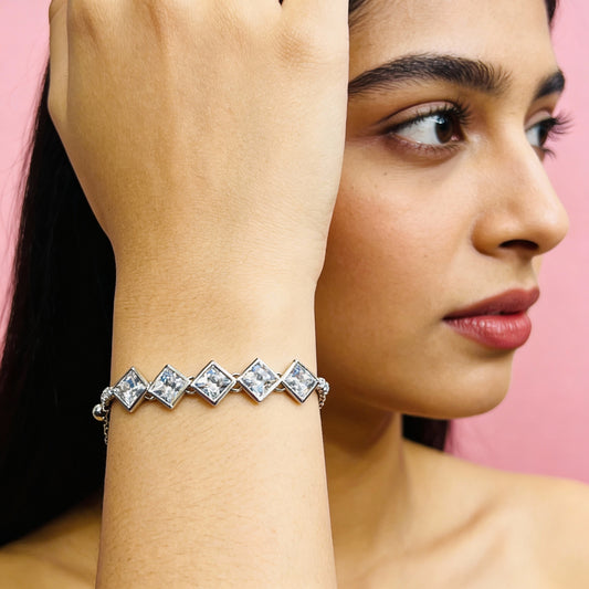 Diamond Cut Bracelet (Adjustable size)
