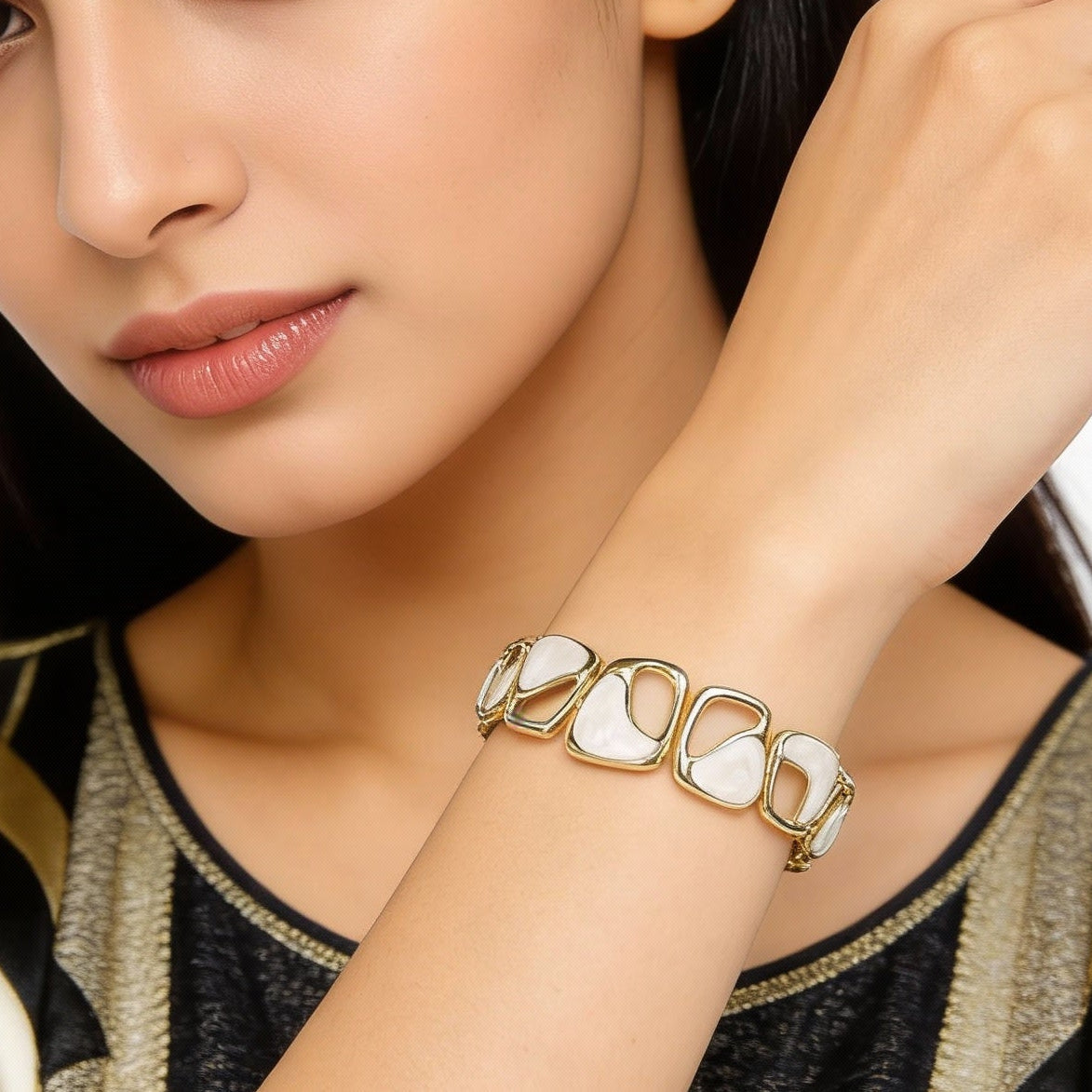 Pearl Essence Statement Bracelet