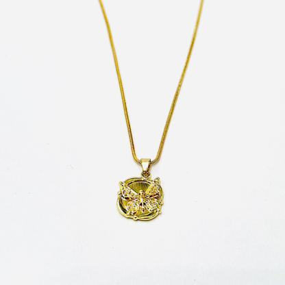 Royal Butterfly Coin Pendant