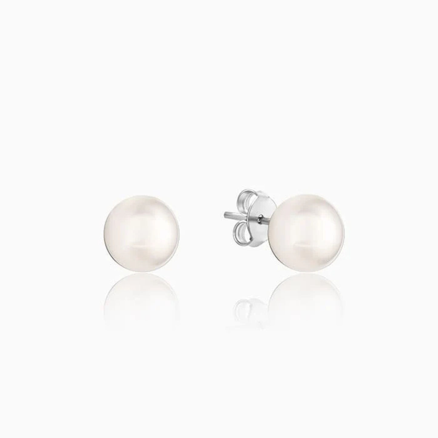 Silver Pearl Earrings