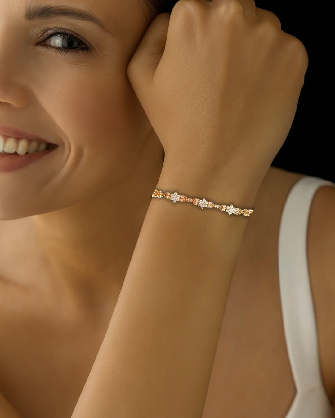 Sparkle Flower Bracelet