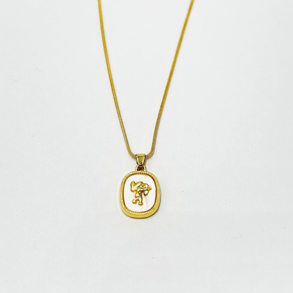 Vintage Elephant Coin Pendant Necklace