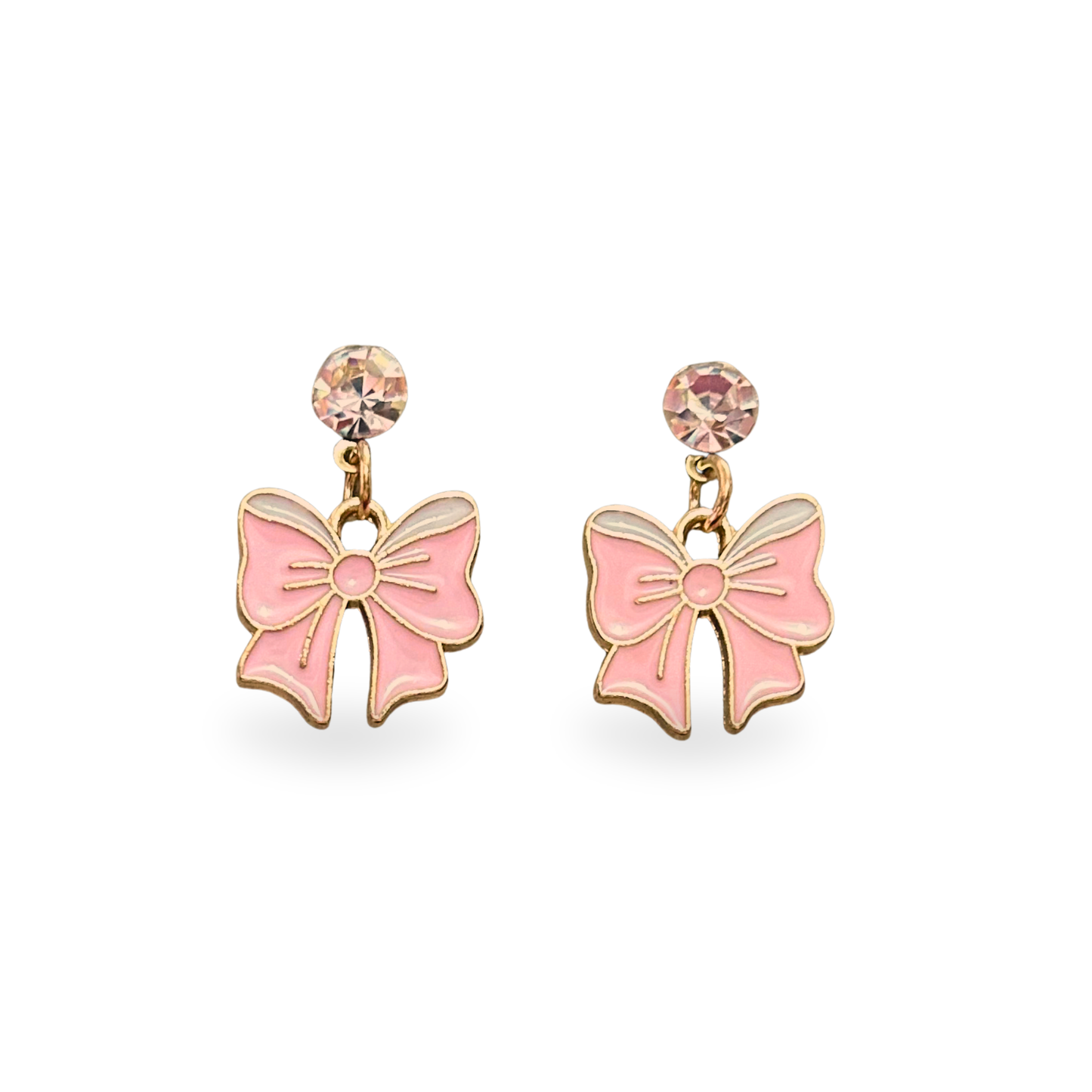 Pink Bow Necklace Set