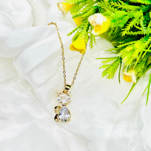 Kitty Pendant Necklace