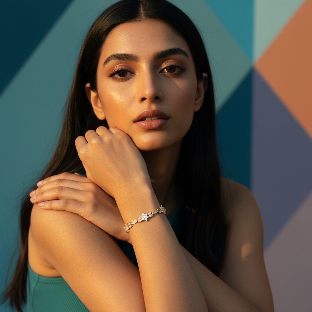 Sparkle Flower Bracelet