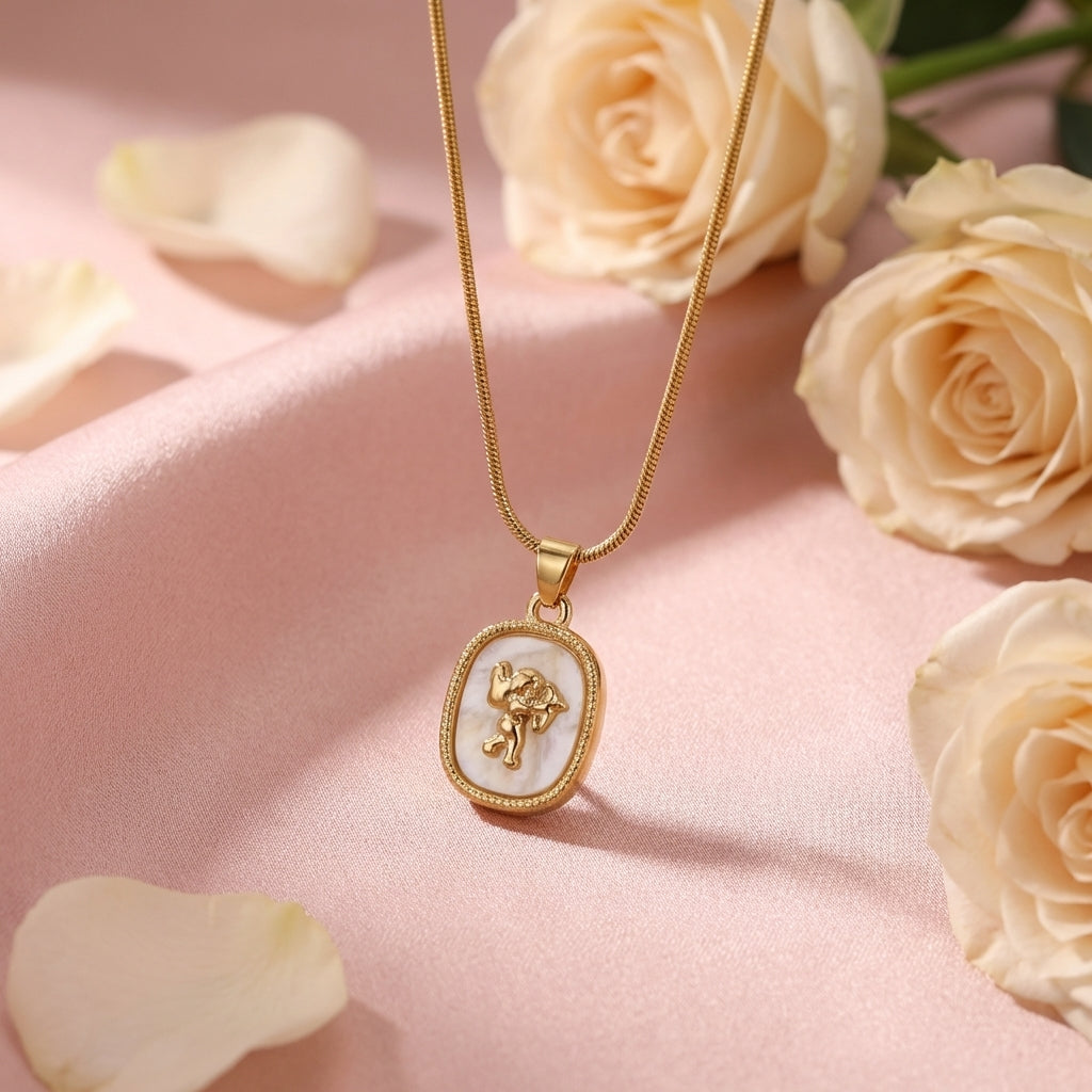 Vintage Elephant Coin Pendant Necklace