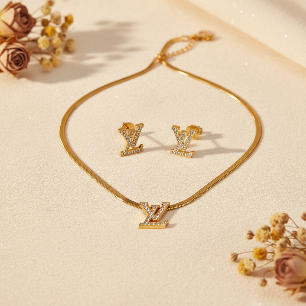 Monogram Luxe Jewellery Set