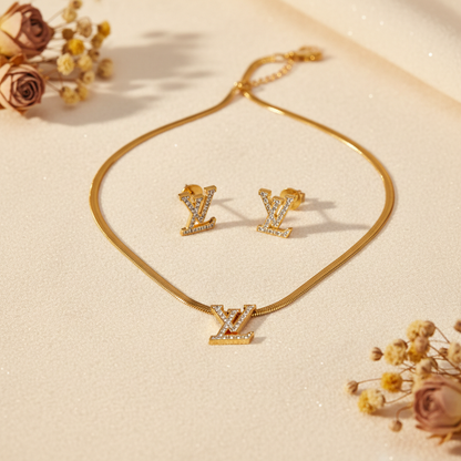 Monogram Luxe Jewellery Set