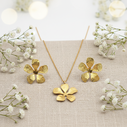 Golden Bloom Jewellery Set