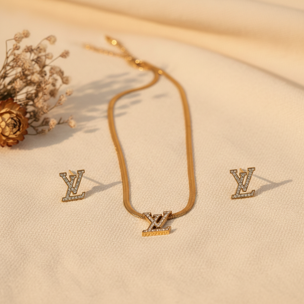 Monogram Luxe Jewellery Set