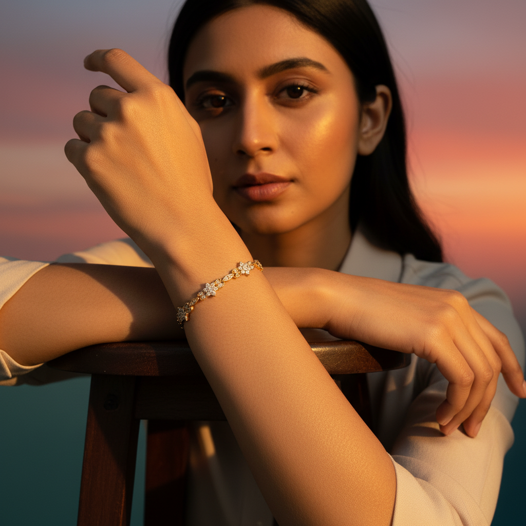 Sparkle Flower Bracelet