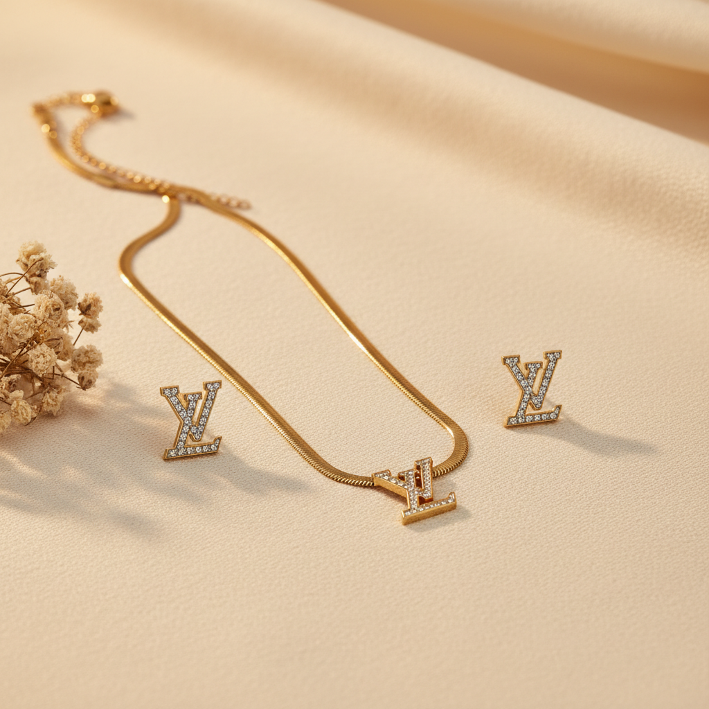 Monogram Luxe Jewellery Set