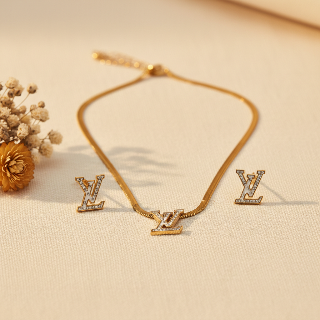Monogram Luxe Jewellery Set