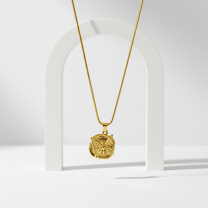 Royal Butterfly Coin Pendant